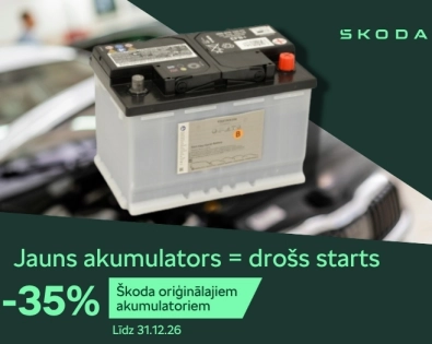 Škoda oriģinālie akumulatori